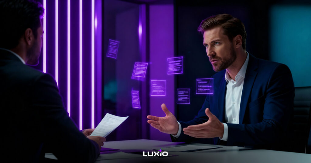 Strategie negocjacyjne B2B - 7 technik ochrony marży (i premii) w 2026 1 Menedżer B2B prowadzi negocjacje z klientem, stosując strategie negocjacyjne, chroniąc marżę i budując długoterminową relację.